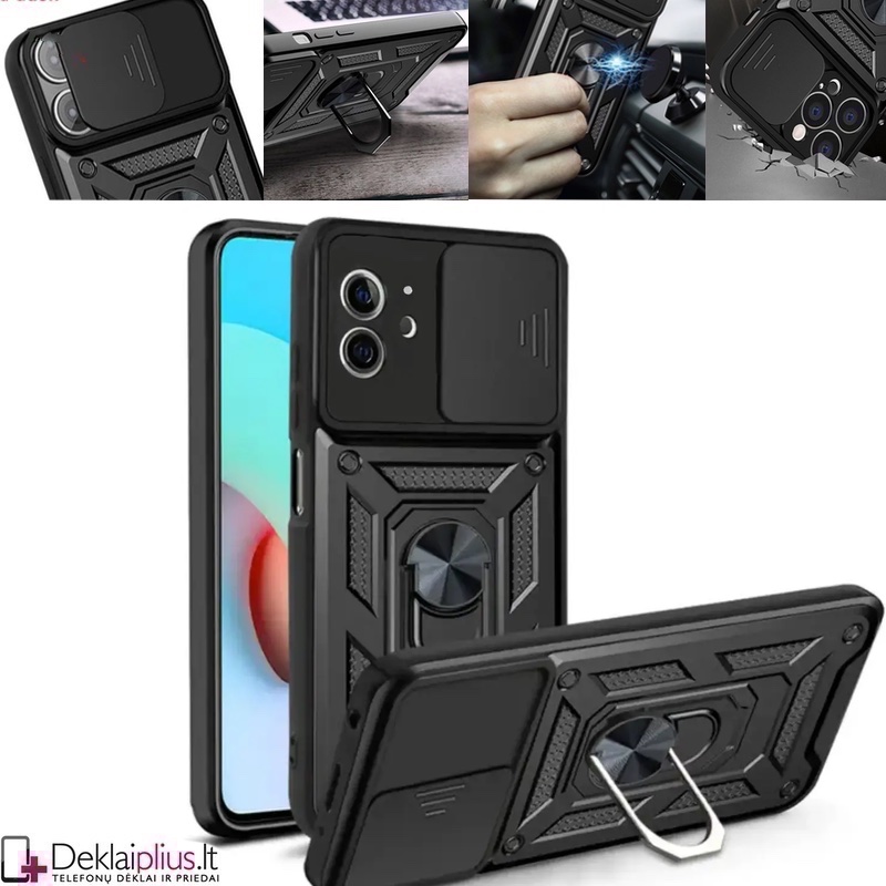 5in1 smūgiams atsparus dėklas su žiedu ir kameros apsauga - juodas (Apple Iphone 11) 5in1 smūgiams atsparus dėklas su žiedu ir kameros apsauga - juodas (Apple Iphone 11)